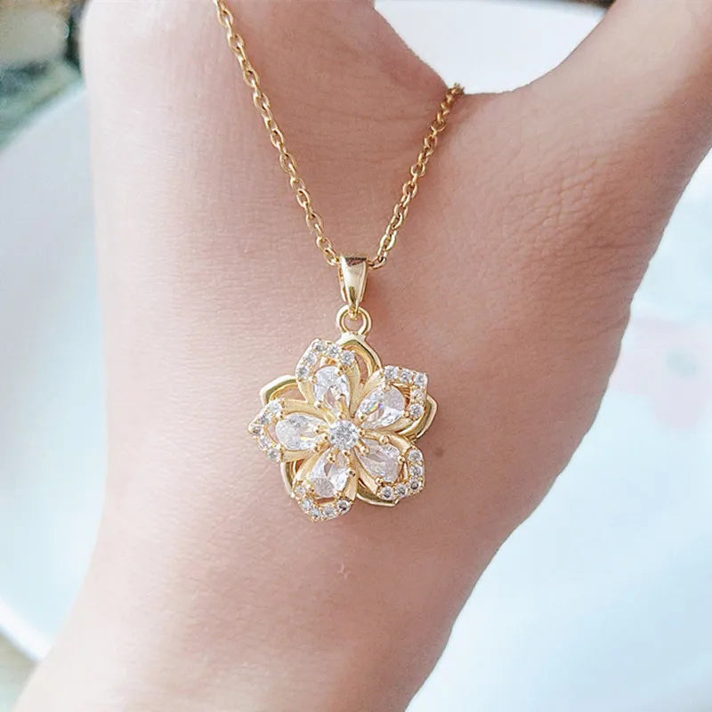 Hjemix | Rotating Bauhinia Necklace