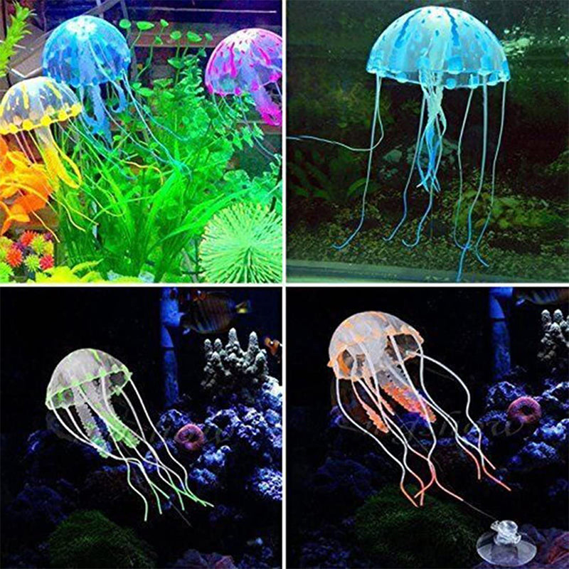 Hjemix | Akvarium landskap simulering transparent fluorescerende manet