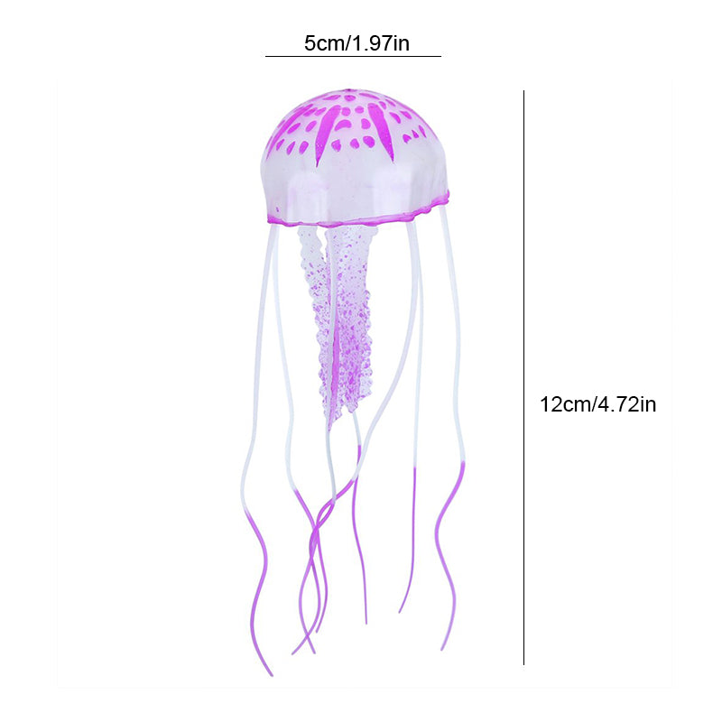 Hjemix | Akvarium landskap simulering transparent fluorescerende manet