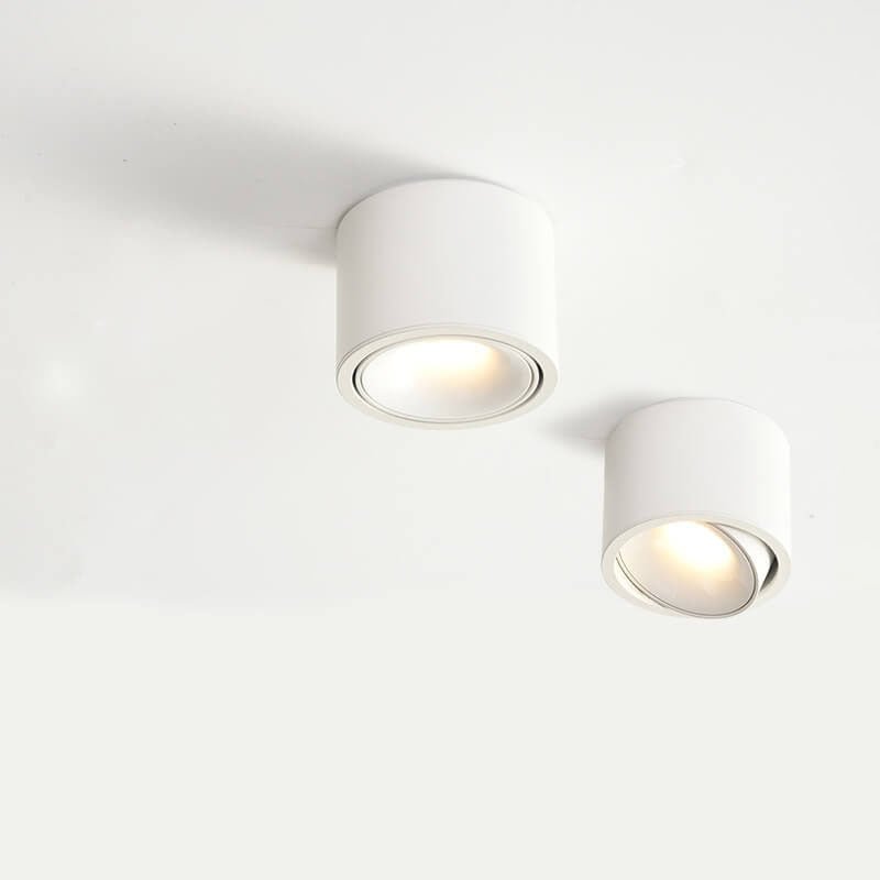 Hjemix | Origo Minimalistisk LED Taklampe - Justerbar Rund Innfelt Lampe