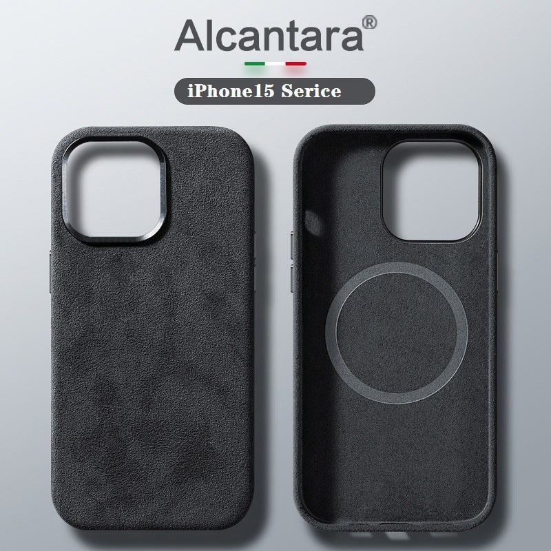 Hjemix | Italiensk Alcantara Magnetisk Etui for Iphone