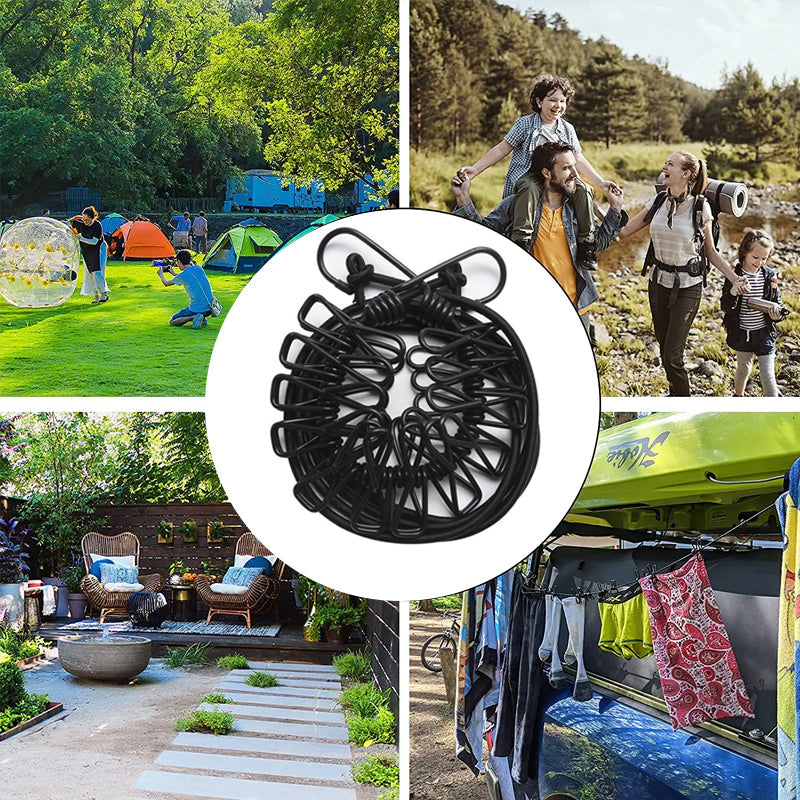 Hjemix | Bærbar elastisk reise klesstativ