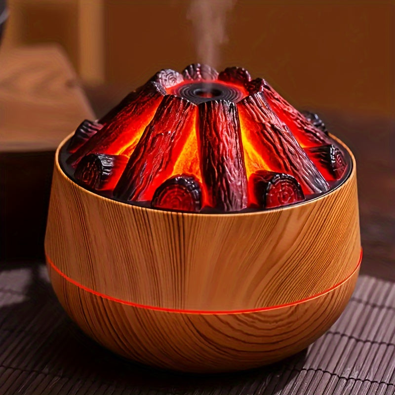 Hjemix | Fire Diffuser - Mini simulert kullild luftfukter med realistisk flammeeffekt