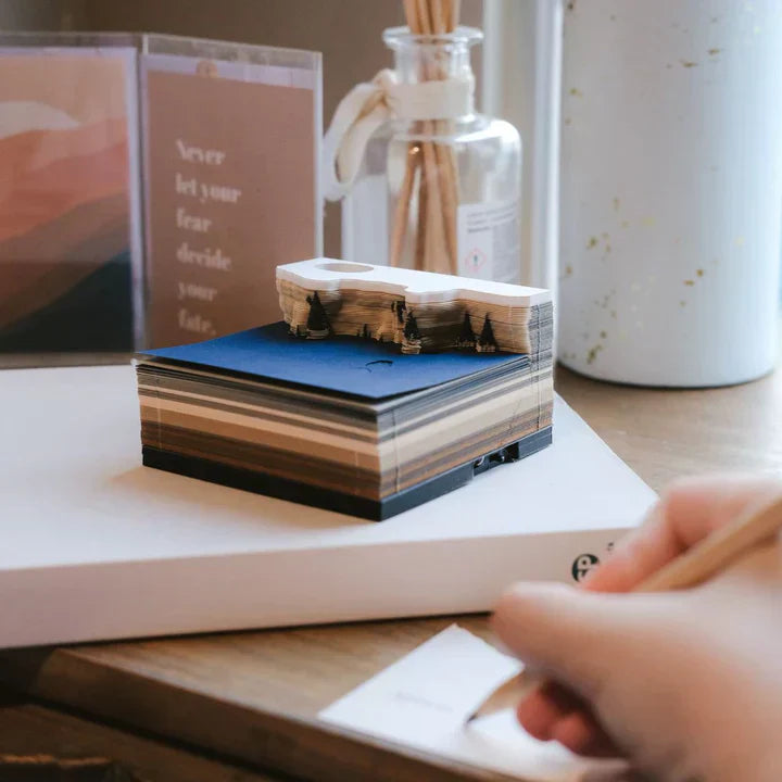 Hjemix | 3D tredimensjonal notatblokk carving modell tegneserie kreativ kunstgave