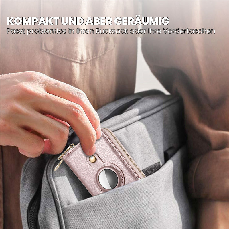 Hjemix | Intelligent AirTag-Zip RFID Lær Lommebok