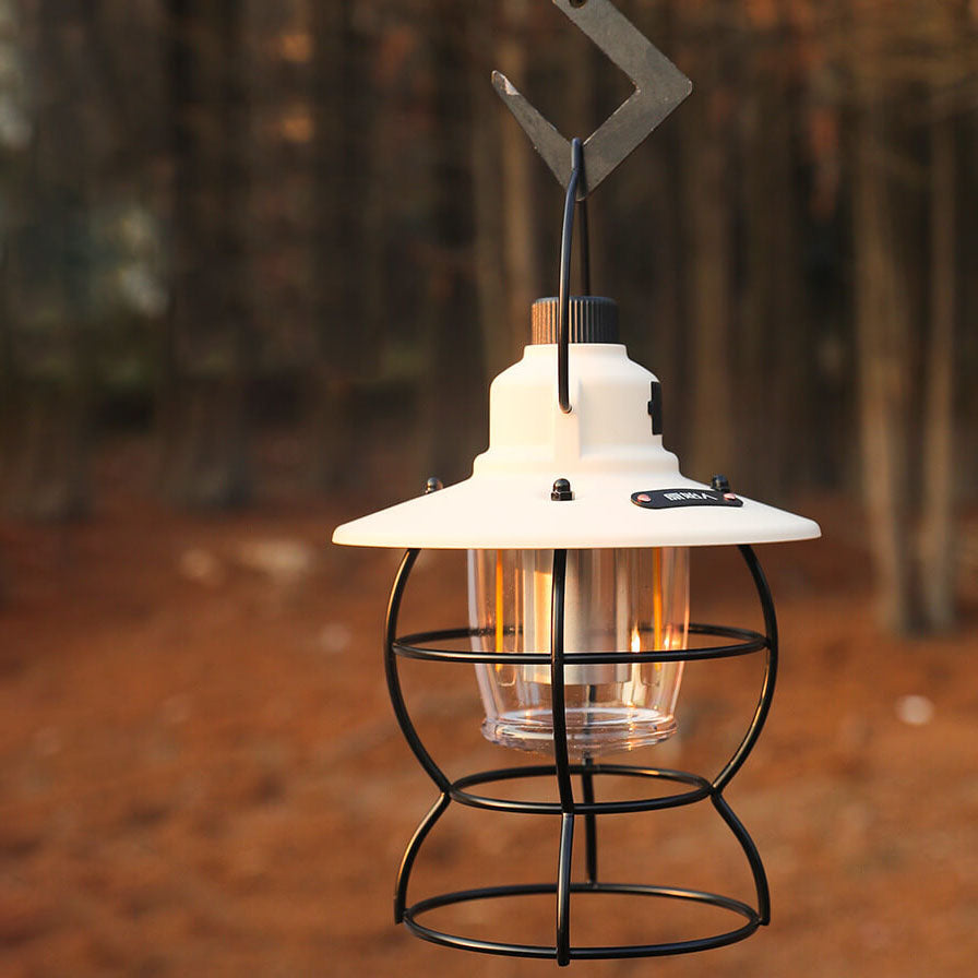 Hjemix | Utendørs Vintage Camping Lys Hest Lys Oppladbart Bærbart Camping Lys