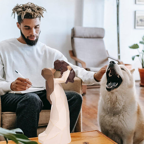 Hjemix | Engelen av vennskap hund monument figur figurine