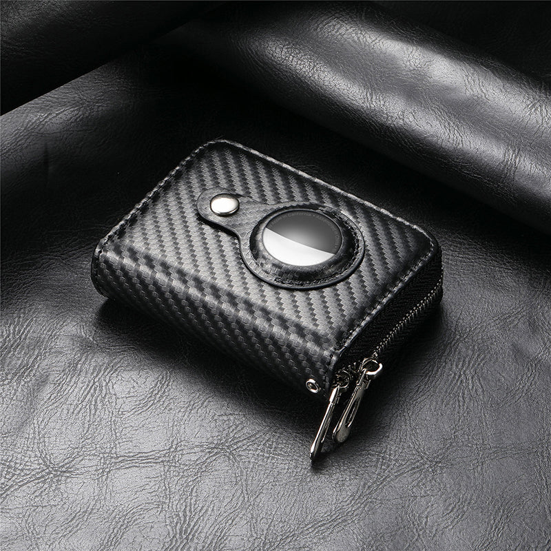 Hjemix | Intelligent AirTag-Zip RFID Lær Lommebok