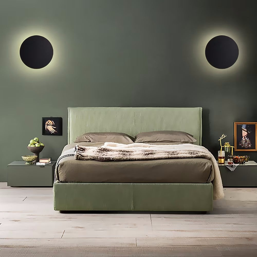 Hjemix | GlowOrb Minimalistisk Rund LED Vegglampe | Fargevariasjon | Dimmbar Lys