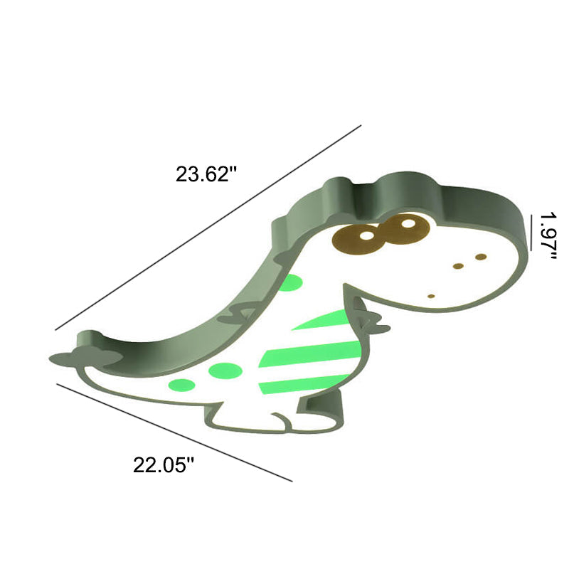 Hjemix | DinoBright LED Taklampe | Kreativ Dinosaur Design | Barnerom Lampe | Varm & Hvit Lys | Dempbar