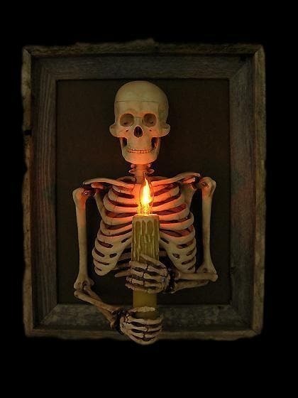 Hjemix | Haunted house hodeskalle halloween dekorasjon