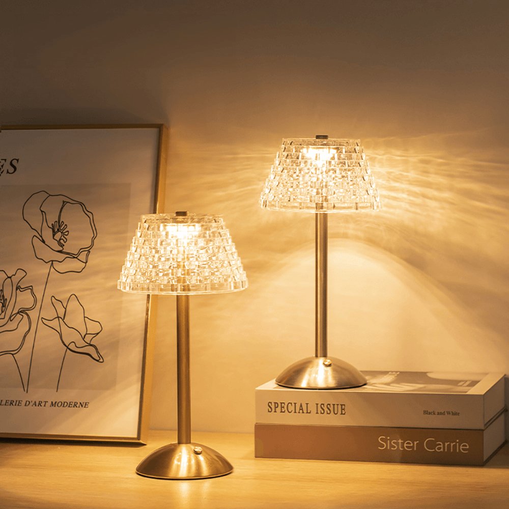 Hjemix | AuraGlow Bordlampe - Oppladbar LED-lampe med dimmefunksjon