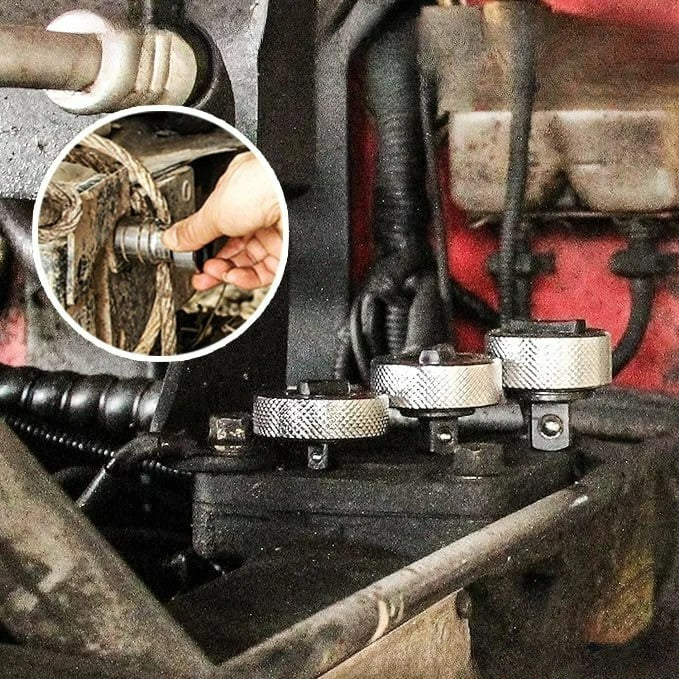 Hjemix | Reversibel Tommelfingerhjul Rattnøkkel 1 Sett med 3 PCS