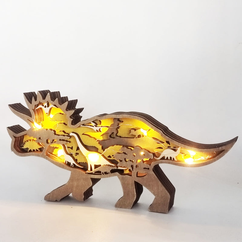 Hjemix | 3D Kreativ Tre Dyre Snitting Håndverksgave