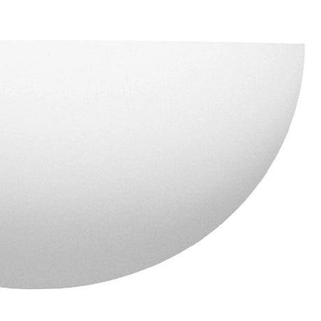 Hjemix | Hvit gips vintage halv-rund halv-måne malbar veggspotlight 30cm