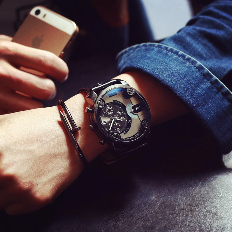 Hjemix | Men’s Fashion Stor Ur Stil Stål Armbånd Klokke