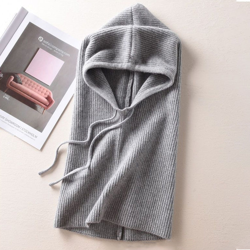 Hjemix | Strikket skjerf ørebeskyttelse varm lue