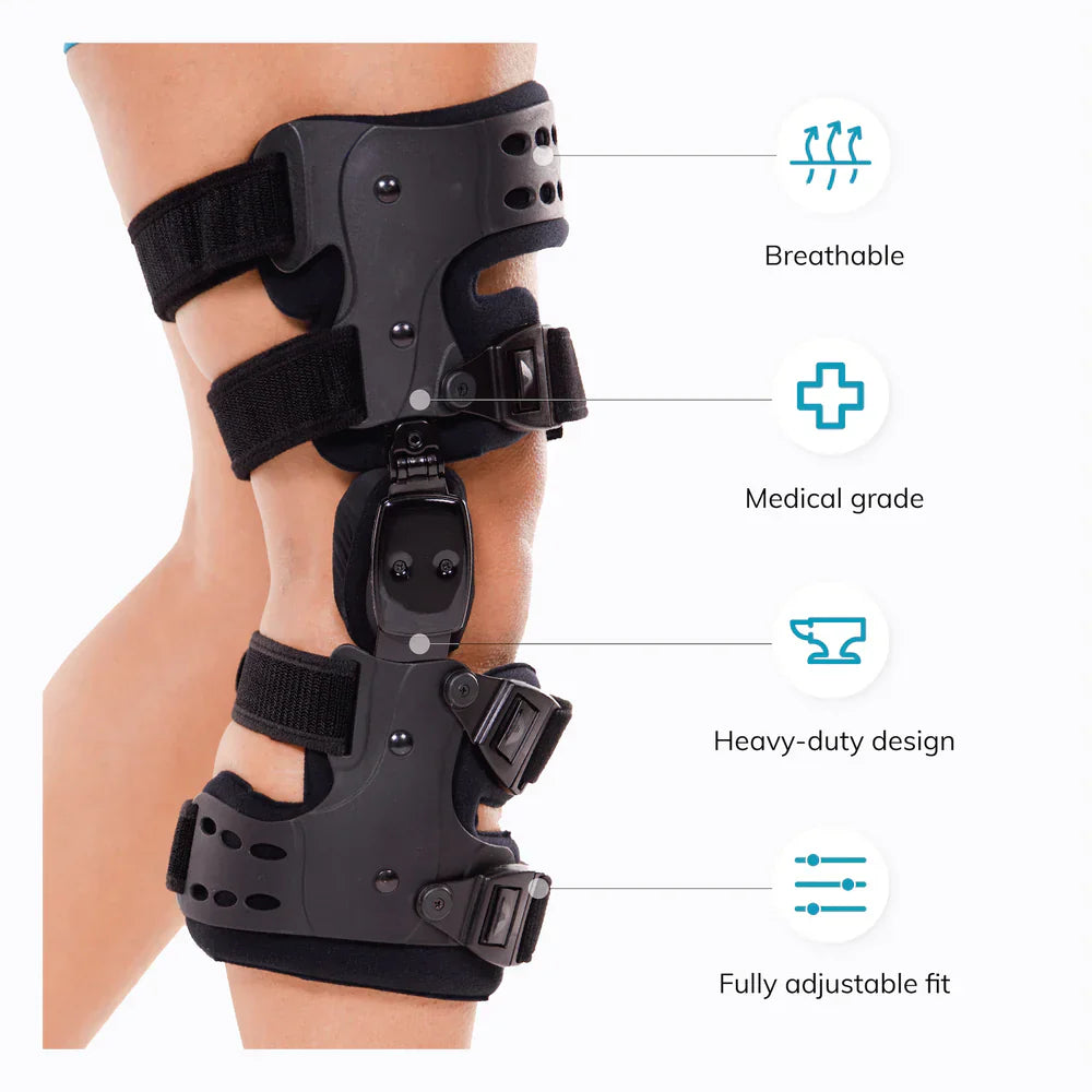 Hjemix | Osteoartritt Lindring Knestøtte | Medial og Lateral OA Støtte for Bein-på-Bein Artritt Smerte