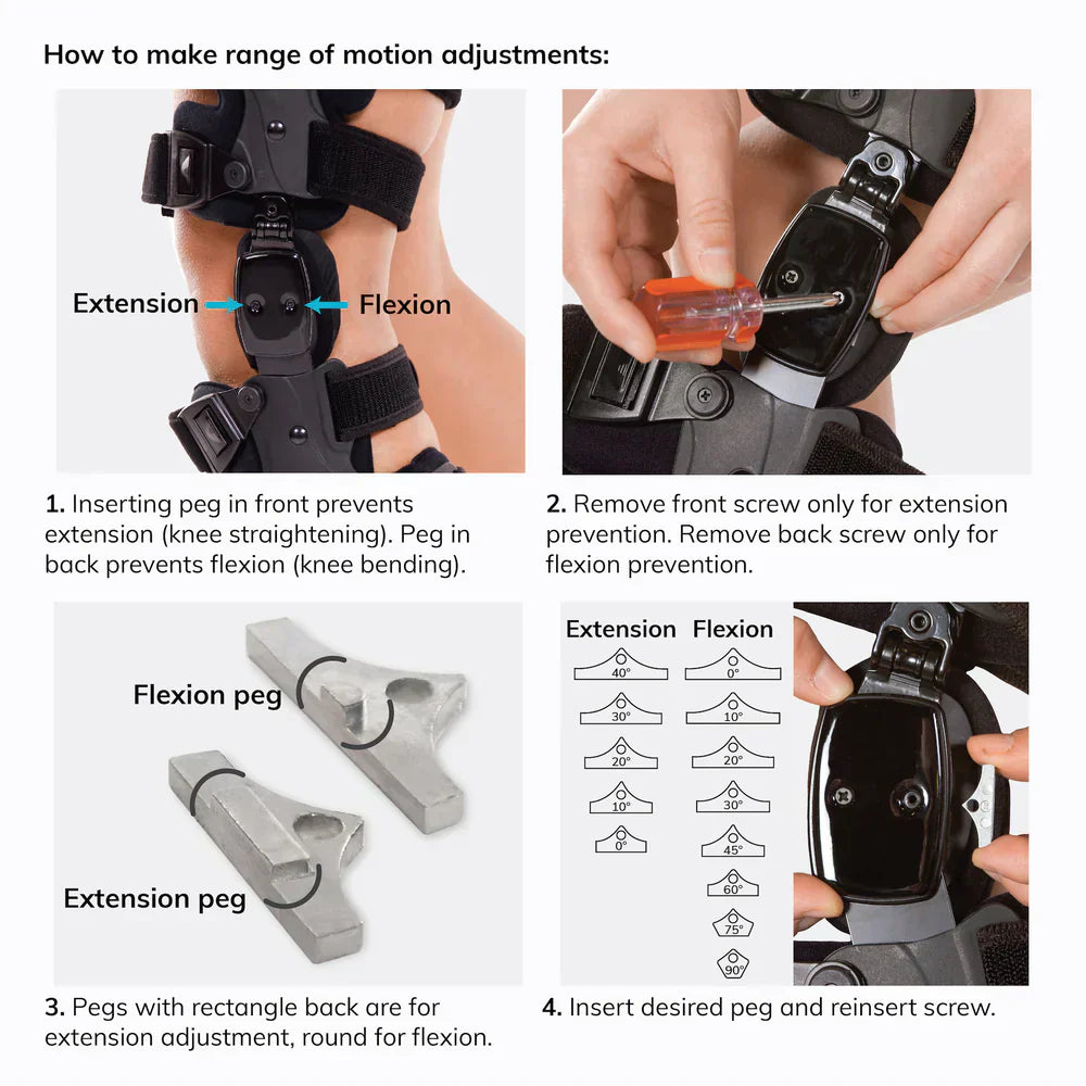 Hjemix | Osteoarthritis Relief Knee Brace | Medial og Lateral OA Støtte for Beinsmerter ved Slitasjegikt