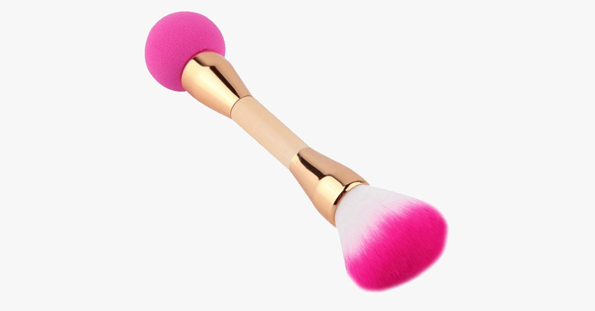 Hjemix | Lollipop Svamp 2 i 1 Børste - Gjør påføring av sminke enklere!