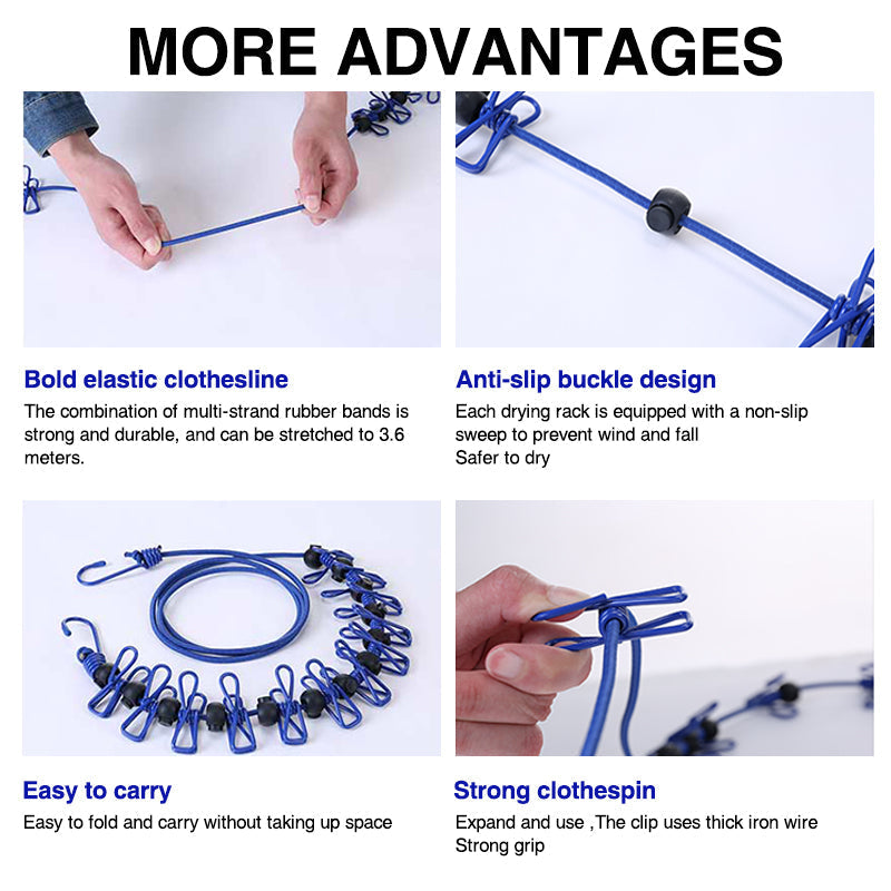 Hjemix | Bærbar elastisk reisekjole stativ