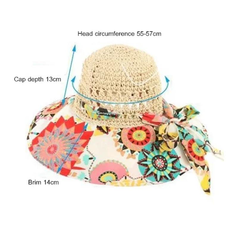 Hjemix | Fashion Hollow Printed Sun Hat