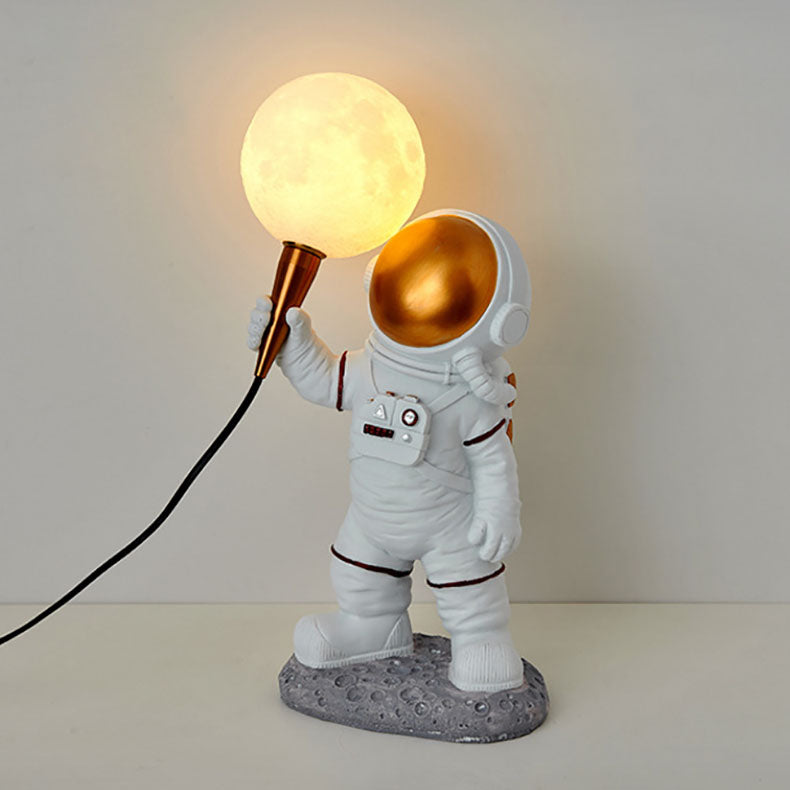 Hjemix | CosmoBuddy Astronaut Vegglampe | Kreativ Design | Harpiks & ABS | LED Soveromslampe