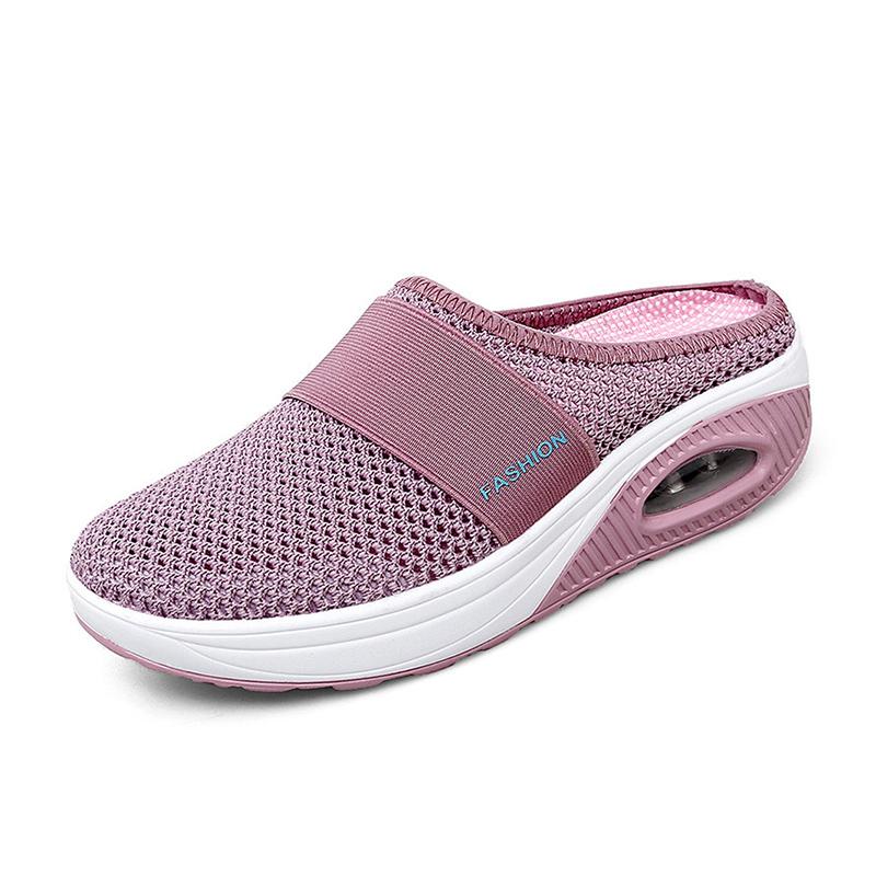 Hjemix | Flate Slingback Sandaler Laget av Mesh