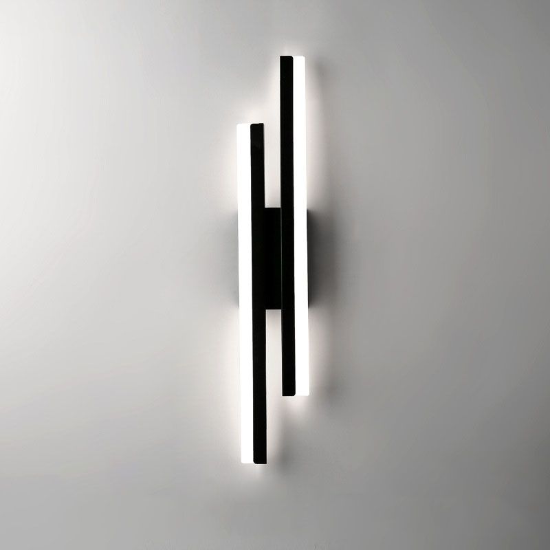 Hjemix | Alana Moderne LED Veggbelysning - Elegant Svart/Gold Veggbelysning for Stue og Soverom