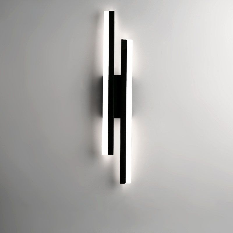 Hjemix | Alana Moderne LED Veggbelysning - Elegant Svart/Gold Veggbelysning for Stue og Soverom