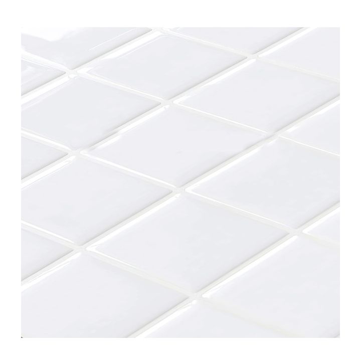 Hjemix | Hvit Mosaic Peel & Stick Flis Vanntett Kjøkken Backsplash Tapet