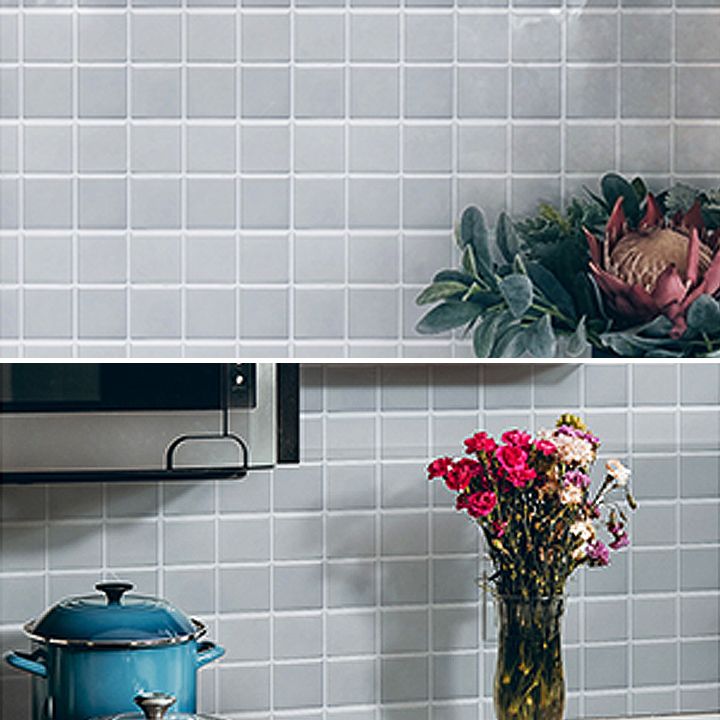 Hjemix | Hvit Mosaic Peel & Stick Flis Vanntett Kjøkken Backsplash Tapet