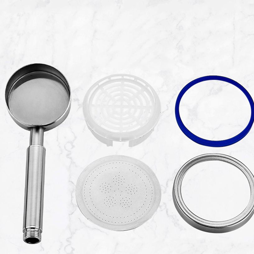 Hjemix | Rund Håndholdt Dusjhode Vannbesparende Dusjhode Laget av Rustfritt Stål