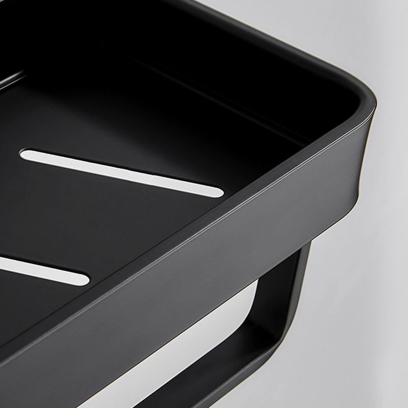 Hjemix | Matt svart badsett Moderne 1/2 - Stykke Rustfritt stål badhylde