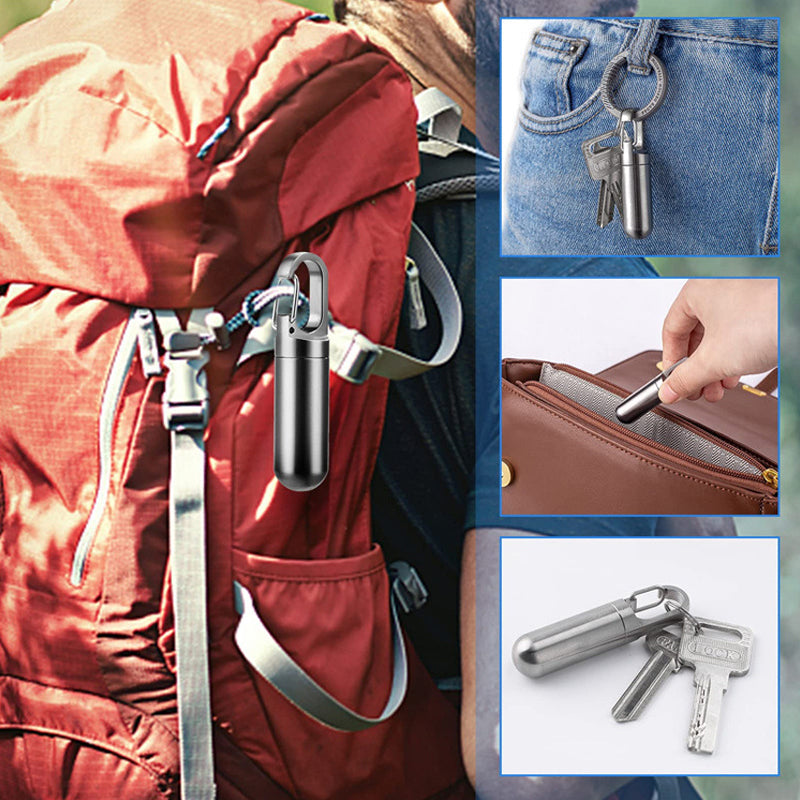 Hjemix | Bærbar Medisinboks laget av Rustfritt Stål