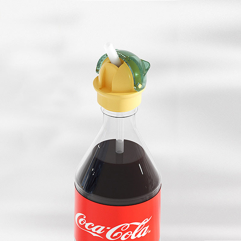 Hjemix | Gjenbrukbar barnedrikkeflaske med sugerørdeksel