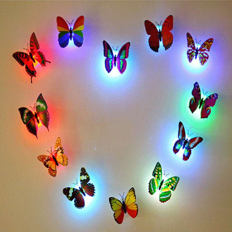 Hjemix | 3D LED Sommerfugl Dekorasjon Nattlys
