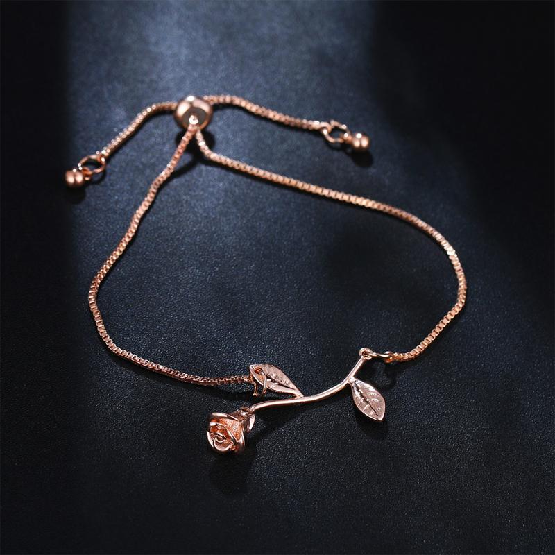 Hjemix | Rose Blomst Charm Armbånd