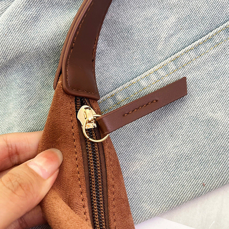 Hjemix | Suede budveske med stor kapasitet