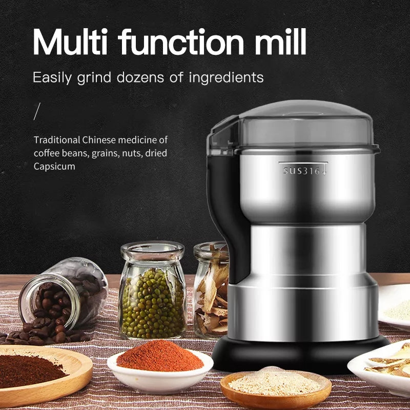 Hjemix | 400W Rustfritt Elektrisk Kaffe Krydderkvern