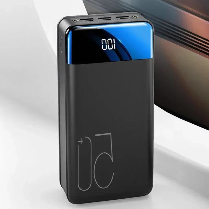 Hjemix | 50000mAh stor kapasitet power bank mobiltelefon super hurtiglading bærbar strømkilde mobil datamaskin ekstern strømkilde