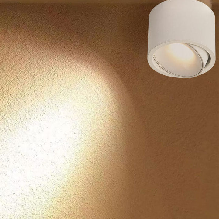Hjemix | Origo Minimalistisk LED Taklampe - Justerbar Rund Innfelt Lampe