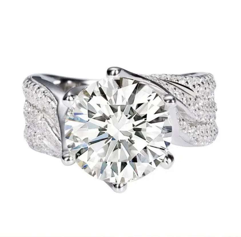 Hjemix | 3-karats Super Flash Moissanite Ring