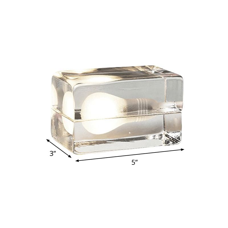 Hjemix | Isbit Lampe - Moderne Bordlampe i Form av en Isblokk