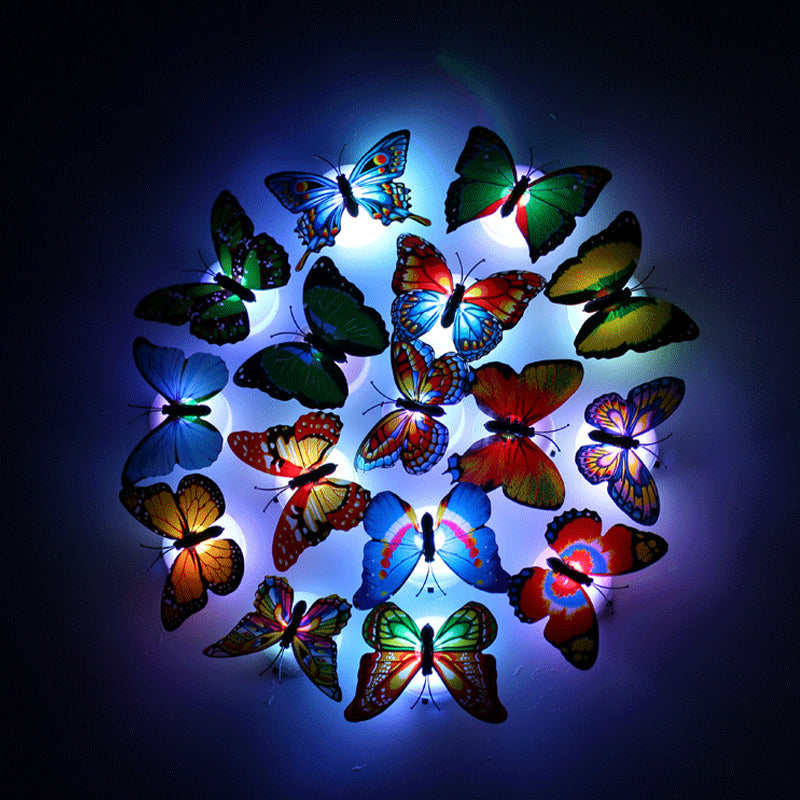 Hjemix | 3D LED Sommerfugl Dekorasjon Nattlys