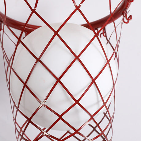 Hjemix | Slamora Barn Vegglampe | Basketballkurv Design | Glass & Metall | Art Deco Stil | Soveromslampe
