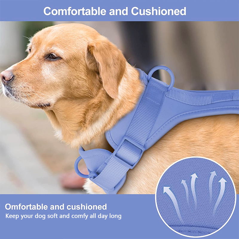 Hjemix | Adjustable Dog Vest Harness with 3 Leash Clips