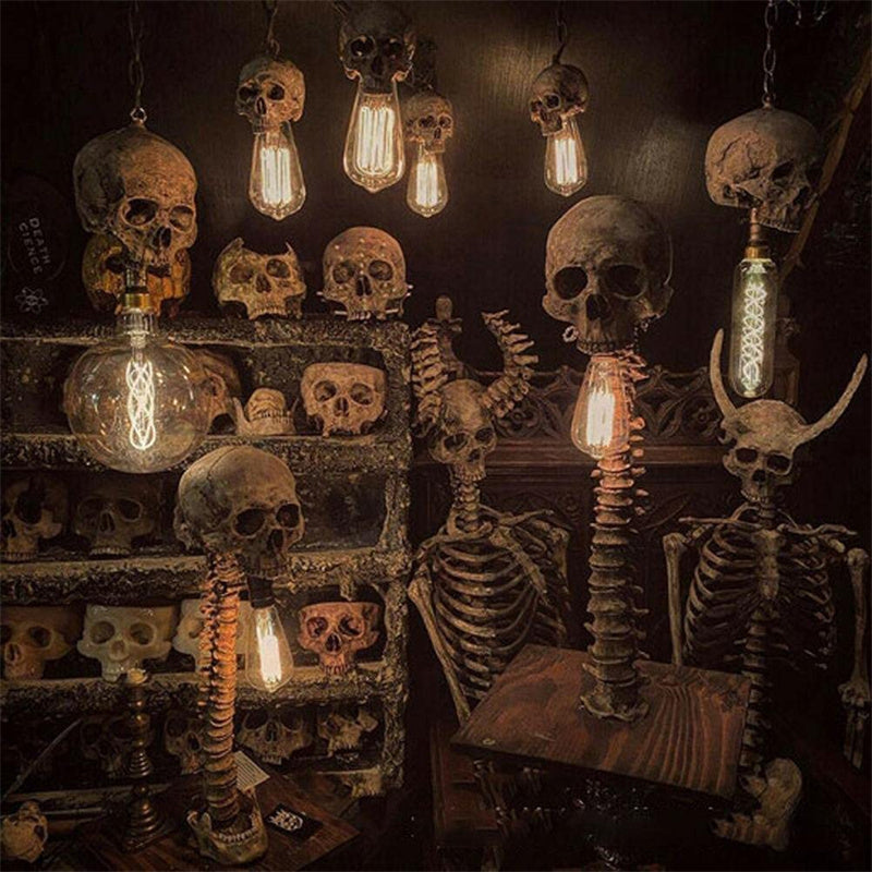Hjemix | Horror Skull med Spine Lampe