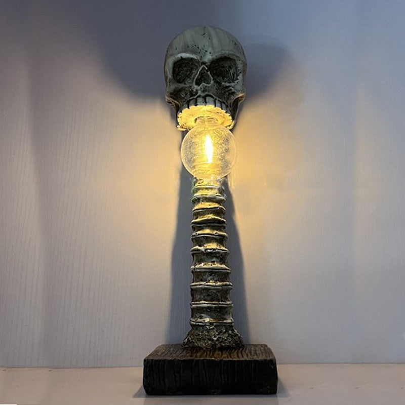 Hjemix | Horror Skull med Spine Lampe