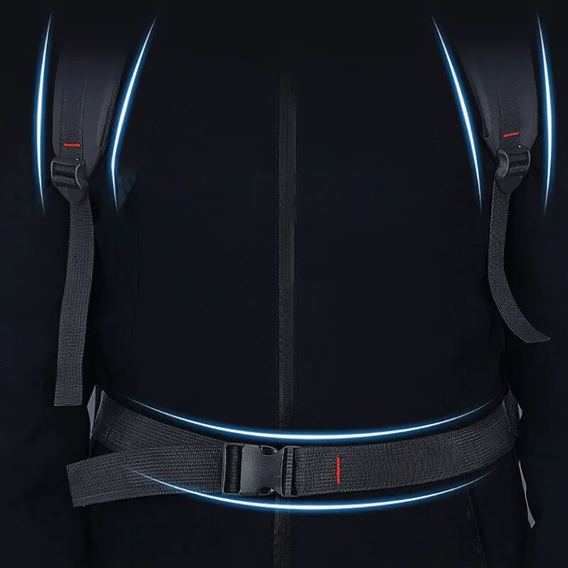 Hjemix | Utvidbar Oxford-ryggsekk med stor kapasitet